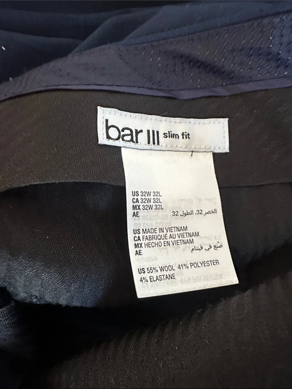 Men's Classic Navy Suit Jacket & Trousers